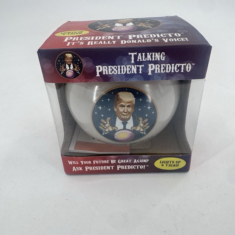 Talking President Predicto Fortune Telling Ball - Lights up & Trump Talks